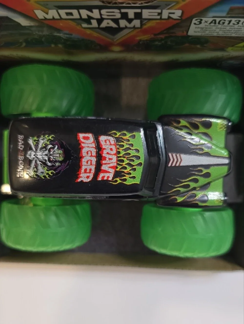 Grave Digger Monster Jam Green Monster Truck Toy